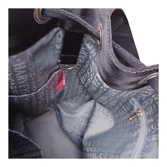 Harveys Seatbelt Bag Berkeley Bucket Purse Black Mint Condition - Picture 12 of 16